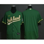 Men's Oakland Athletics Blank Green Stitched Stitched MLB Flex Base Nike Jersey