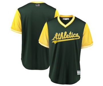 Men's Oakland Athletics Blank Majestic Green 2018 Players' Weekend Team Jersey