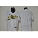 Men's Oakland Athletics Blank White Stitched Stitched MLB Flex Base Nike Jersey