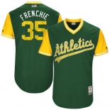 Men's Oakland Athletics Daniel Coulombe Frenchie Majestic Green 2017 Players Weekend Authentic Jersey