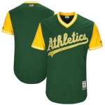 Men's Oakland Athletics Majestic Green 2017 Players Weekend Authentic Team Jersey