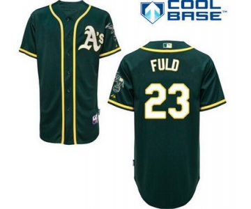 Oakland Athletics #23 Sam Fuld 2014 Dark Green Jersey