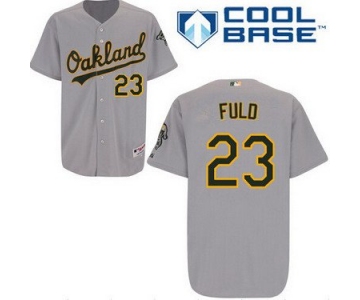 Oakland Athletics #23 Sam Fuld Gray Jersey