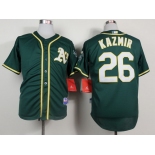 Oakland Athletics #26 Scott Kazmir 2014 Dark Green Jersey