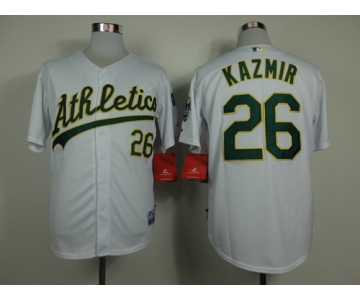 Oakland Athletics #26 Scott Kazmir White Jersey