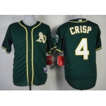 Oakland Athletics #4 Coco Crisp 2014 Dark Green Jersey