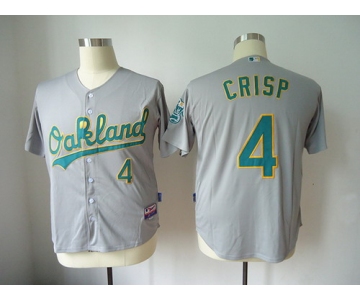 Oakland Athletics #4 Coco Crisp Gray Jersey