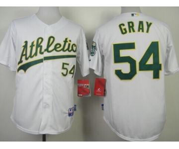 Oakland Athletics #54 Sonny Gray White Jersey