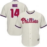 Phillies #14 Pete Rose Cream Cool Base Stitched Youth Baseball Jersey