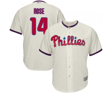 Phillies #14 Pete Rose Cream Cool Base Stitched Youth Baseball Jersey