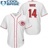 Reds #14 Pete Rose White Cool Base Stitched Youth Baseball Jersey