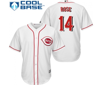 Reds #14 Pete Rose White Cool Base Stitched Youth Baseball Jersey