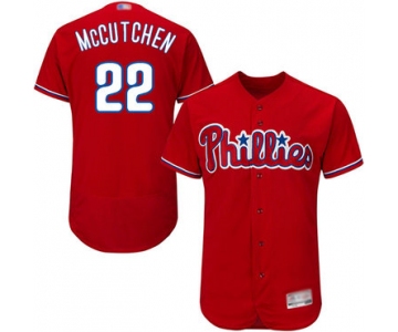 Men's Philadelphia Phillies #22 Andrew McCutchen Red Flexbase Authentic Collection Stitched Baseball Jersey