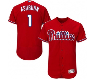 Philadelphia Phillies #1 Richie Ashburn Red Flexbase Authentic Collection Stitched MLB Jersey