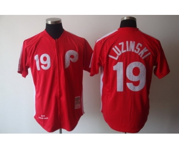 Philadelphia Phillies #19 Greg Luzinski 1979 Red Throwback Jersey