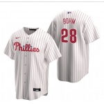 Philadelphia Phillies #28 Alec Bohm White Home stitch Jersey