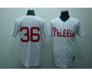 Philadelphia Phillies #36 Robin Roberts 1976 White Throwback Jersey