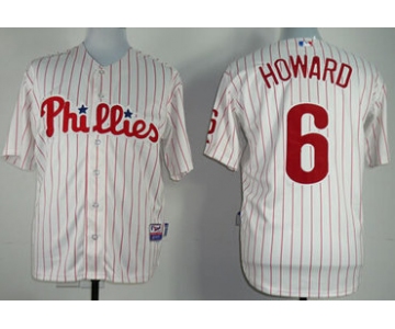 Philadelphia Phillies #6 Ryan Howard White Jersey