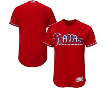 Philadelphia Phillies Blank Red Flexbase Authentic Collection Stitched MLB Jersey