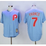 Phillies #7 Maikel Franco Light Blue Cooperstown Stitched MLB Jersey