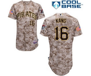 Men's Pittsburgh Pirates #16 Jung-ho Kang Camo Alternate Stitched MLB Majestic Cool Base Jersey