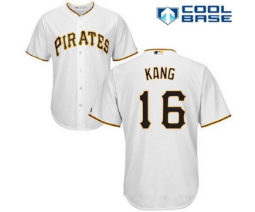Men's Pittsburgh Pirates #16 Jung-ho Kang White Home Stitched MLB Majestic Cool Base Jersey
