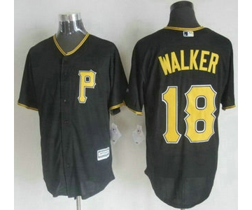 Men's Pittsburgh Pirates #18 Neil Walker Alternate Black 2015 MLB Cool Base Jersey