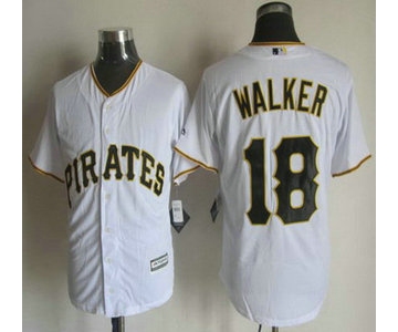 Men's Pittsburgh Pirates #18 Neil Walker Home White 2015 MLB Cool Base Jersey