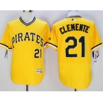 Men's Pittsburgh Pirates #21 Yellow Flexbase 2016 MLB Player Jersey