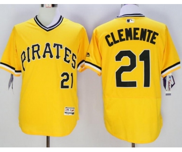 Men's Pittsburgh Pirates #21 Yellow Flexbase 2016 MLB Player Jersey