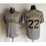 Men's Pittsburgh Pirates #22 Andrew McCutchen Away Gray 2015 MLB Cool Base Jersey