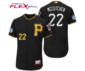 Men's Pittsburgh Pirates #22 Andrew McCutchen Black 2017 Spring Training Stitched MLB Majestic Flex Base Jersey