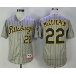 Men's Pittsburgh Pirates #22 Andrew McCutchen Gray 1997 Throwback Turn Back The Clock MLB Majestic Collection Jersey