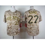 Men's Pittsburgh Pirates #27 Jung-Ho Kang 2014 Camo Jersey