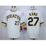 Men's Pittsburgh Pirates #27 Jung-Ho Kang White Cool Base Jersey