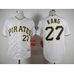 Men's Pittsburgh Pirates #27 Jung-Ho Kang White Jersey