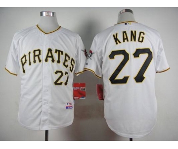 Men's Pittsburgh Pirates #27 Jung-Ho Kang White Jersey