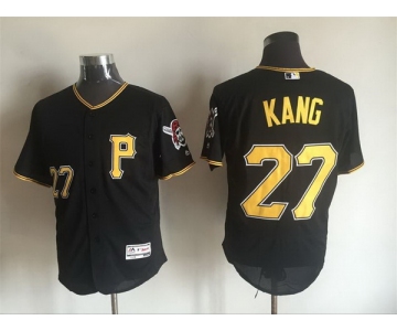 Men's Pittsburgh Pirates #27 Jung-ho Kang Black 2016 Flexbase Majestic Baseball Jersey