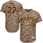 Men's Pittsburgh Pirates #27 Jung-ho Kang Camo Collection 2016 Flexbase Majestic Baseball Jersey