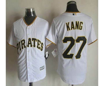 Men's Pittsburgh Pirates #27 Jung-ho Kang Home White 2015 MLB Cool Base Jersey