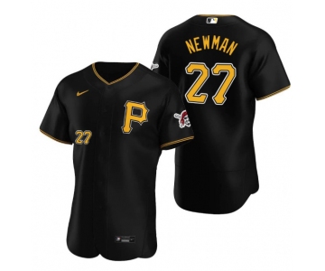 Men's Pittsburgh Pirates #27 Kevin Newman Black Flex Base Stitched MLB Jersey