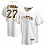 Men's Pittsburgh Pirates #27 Kevin Newman White Cool Base Stitched Jersey