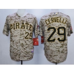 Men's Pittsburgh Pirates #29 Francisco Cervelli Alternate Camo Jersey