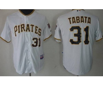 Men's Pittsburgh Pirates #31 Jose Tabata White Jersey