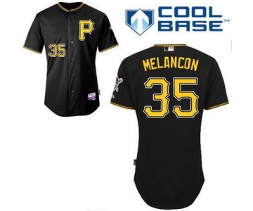 Men's Pittsburgh Pirates #35 Mark Melancon Black Jersey