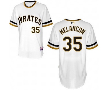 Men's Pittsburgh Pirates #35 Mark Melancon White Pullover Jersey