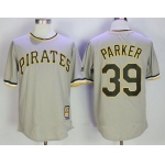 Men's Pittsburgh Pirates #39 Dave Parker Gray Pullover Stitched MLB Majestic Cooperstown Collection Jersey