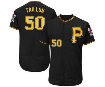 Men's Pittsburgh Pirates #50 Jameson Taillon Black 2016 Flexbase Majestic Baseball Jersey