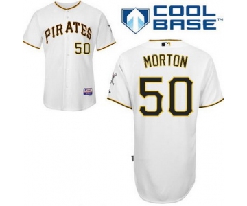 Men's Pittsburgh Pirates #50 Jameson Taillon White Home Cool Base Baseball Jersey