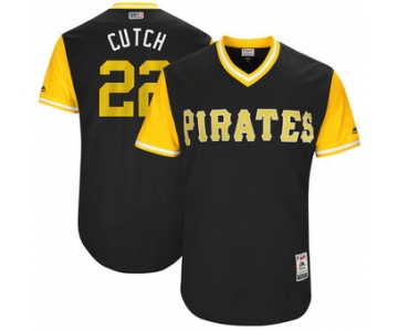 Men's Pittsburgh Pirates Andrew McCutchen Cutch Majestic Black 2017 Players Weekend Authentic Jersey